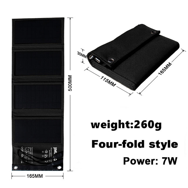 Outdoor Hiking Waterproof Solar Panel 5V 7W For Samsu