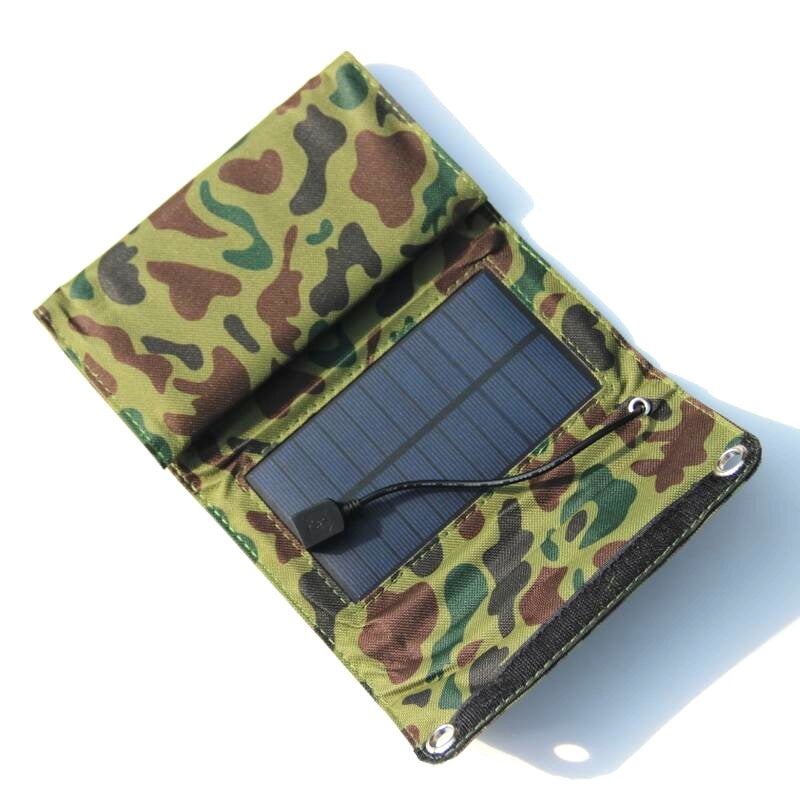 Portable 7W Solar Charger Power Bank Mobile Phone