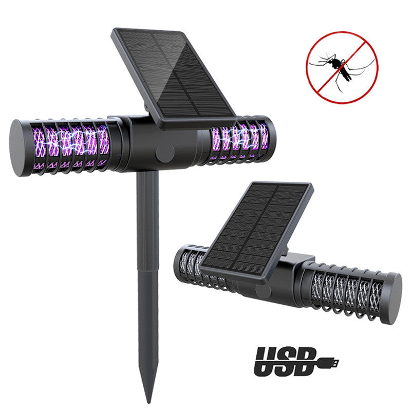 Solar Panel Powered UV Mosquito Killer Bug Zapper