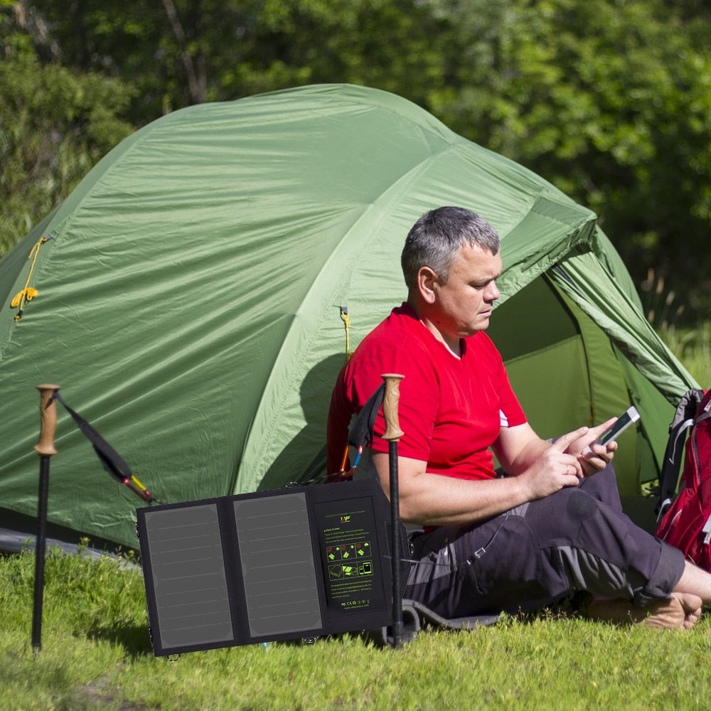 Solar Panel 10W 5V Solar Charger Portable Solar Battery Chargers Charging for Phone for Hiking etc. Outdoors.