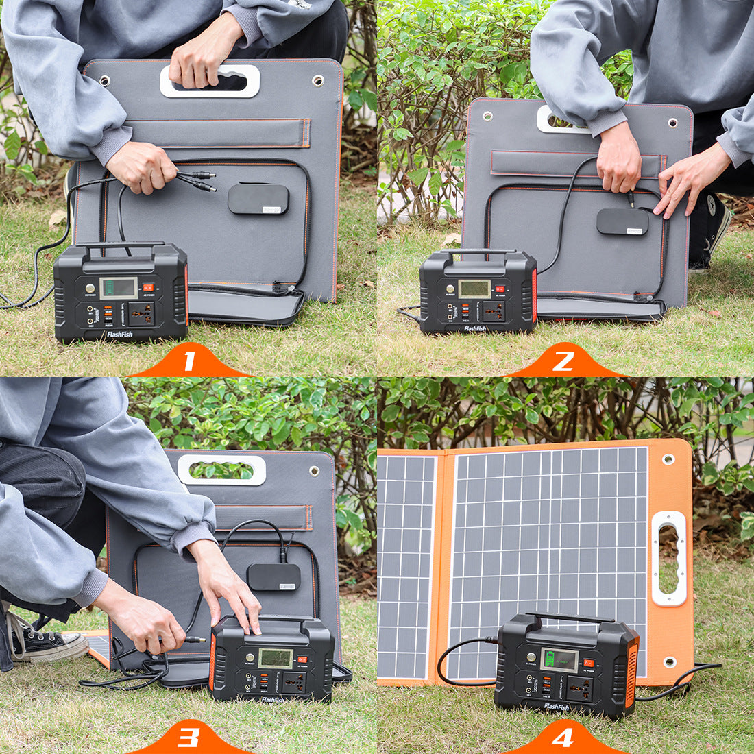 Fast Charge Home Outdoor Camping Folding Portable Solar Panel