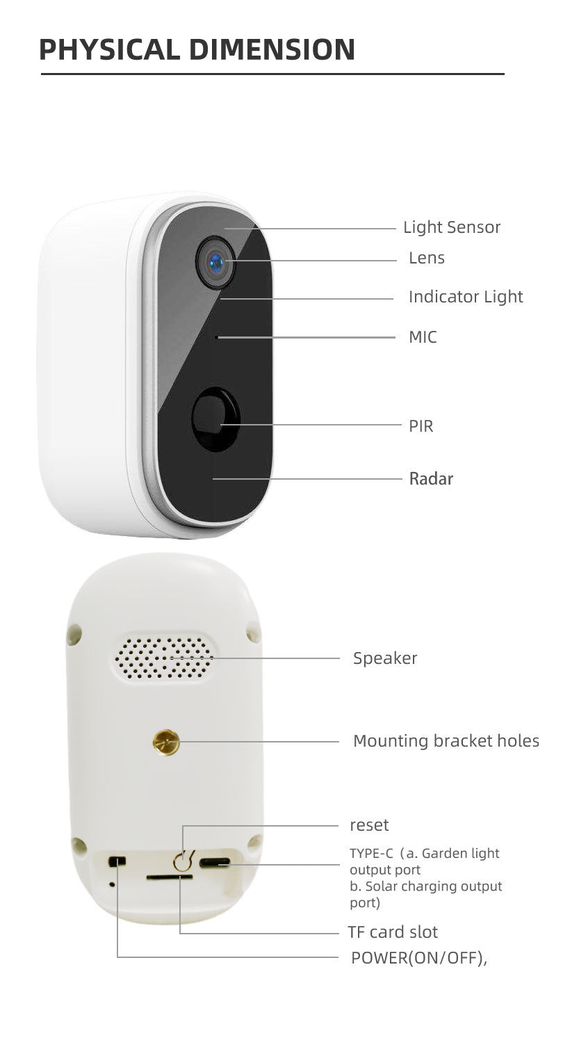 Waterproof Battery Camera Wifi Solar Low Power Smart