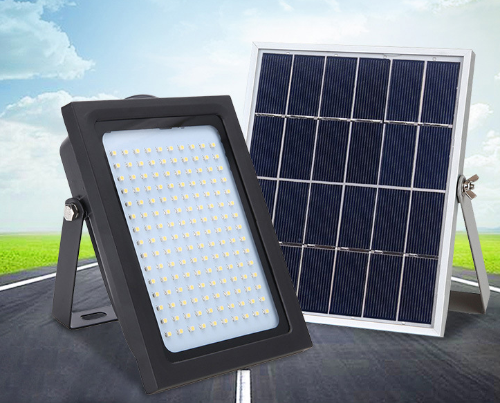 Annual 0 electricity fee solar flood light floodlight rural roof balcony garden street lighting