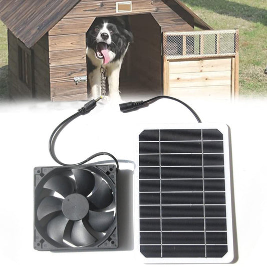 Pet Exhaust Air Flow 6W Solar Panel Fan