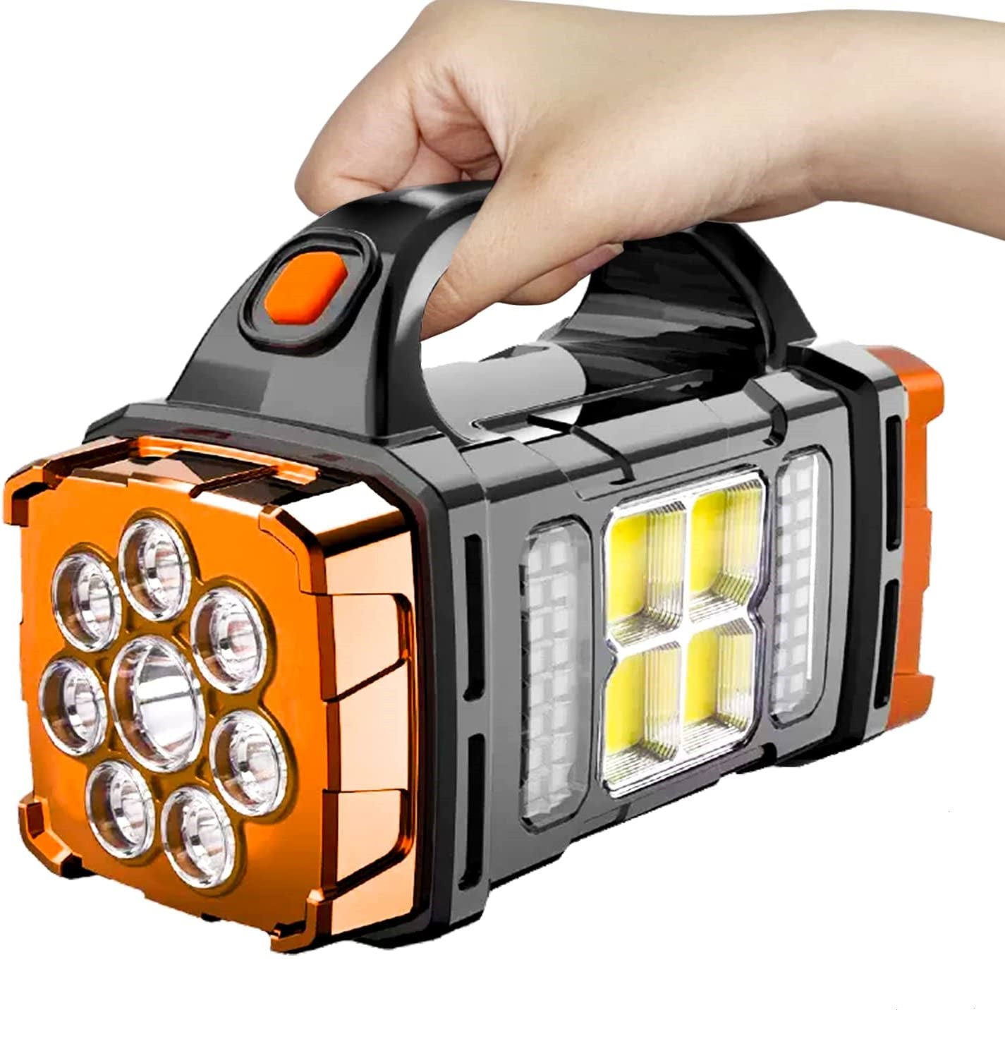 Outdoor Emergency Two-headed Solar-powered Portable Light