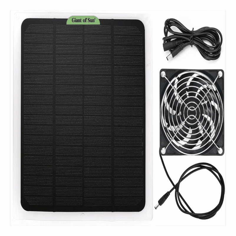 Solar Panel Fan Waterproof Exhaust Ventilator