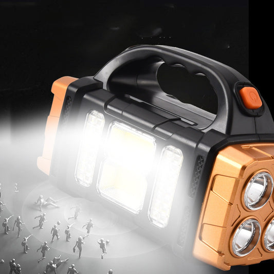 Outdoor Emergency Two-headed Solar-powered Portable Light