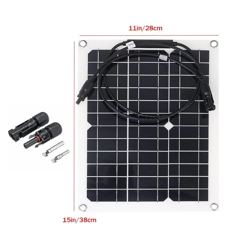 Solar Panel 40 50A Controller Car Yacht Battery Boat Charger Outdoor