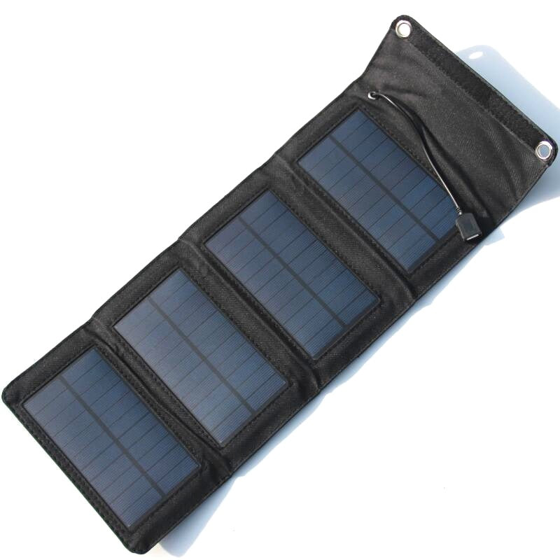 Portable 7W Solar Charger Power Bank Mobile Phone